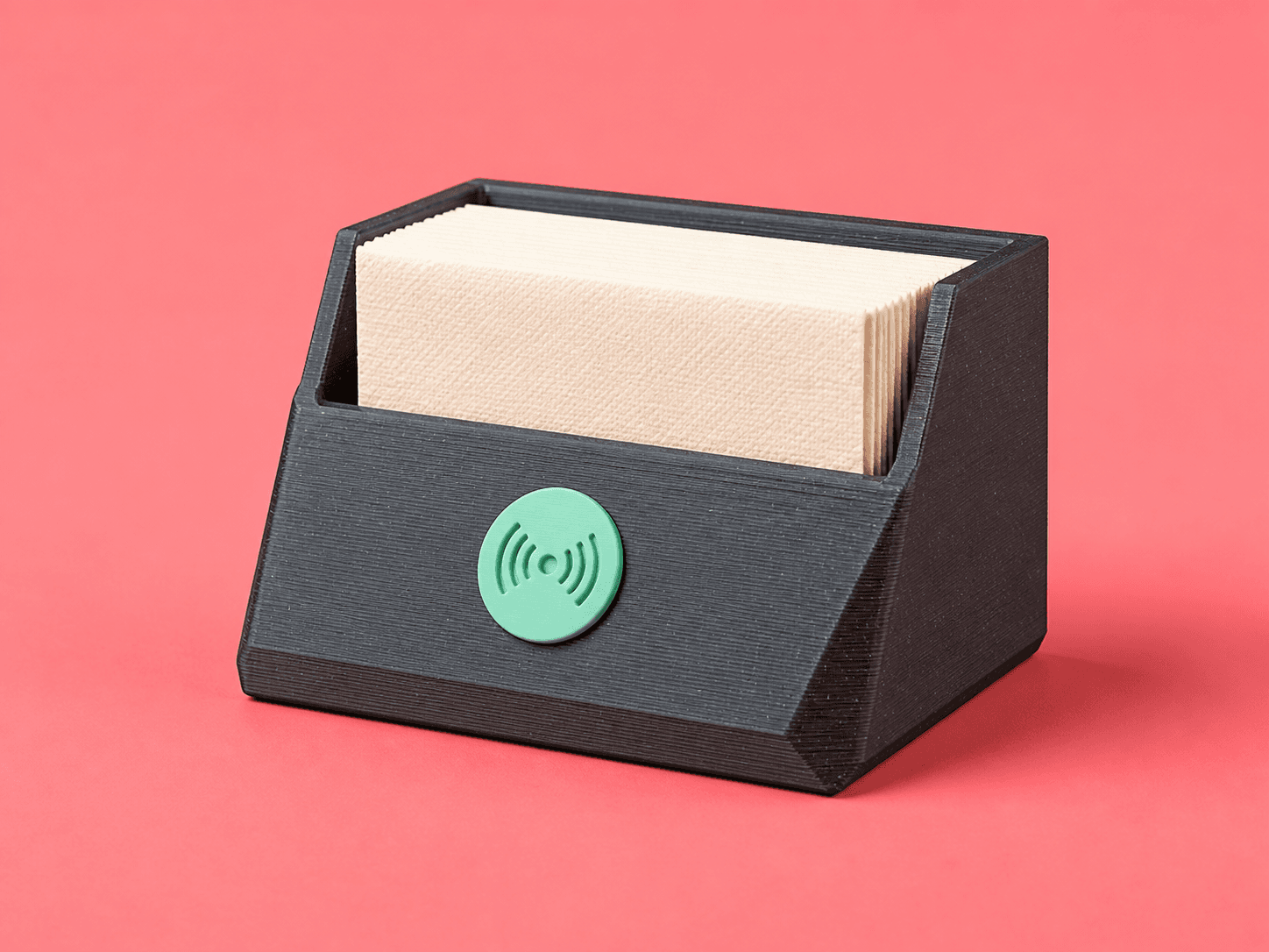 Servilletero NFC para hostelería impreso en 3D